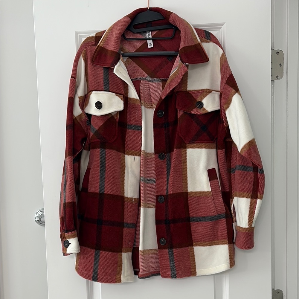 Zenana Outfitters plaid fleece cover